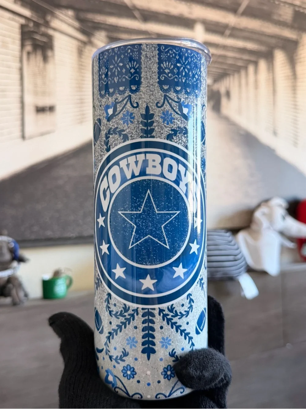 Dallas Cowboys Blue Logo Stainless Tumbler